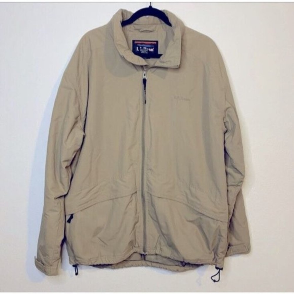 L.L. Bean Light Beige Thinsulate Jacket size regular extra large coat men’s
